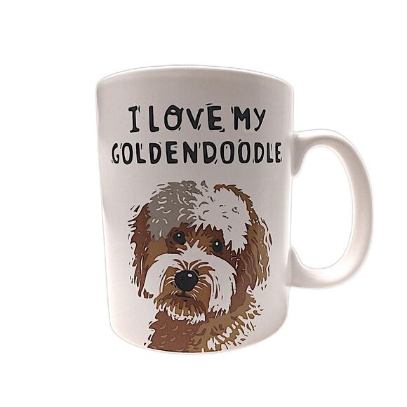 Primitives by Kathy I Love My Goldendoodle Large Dog Coffee Cup Mug 20 oz Double - Picture 1 of 11